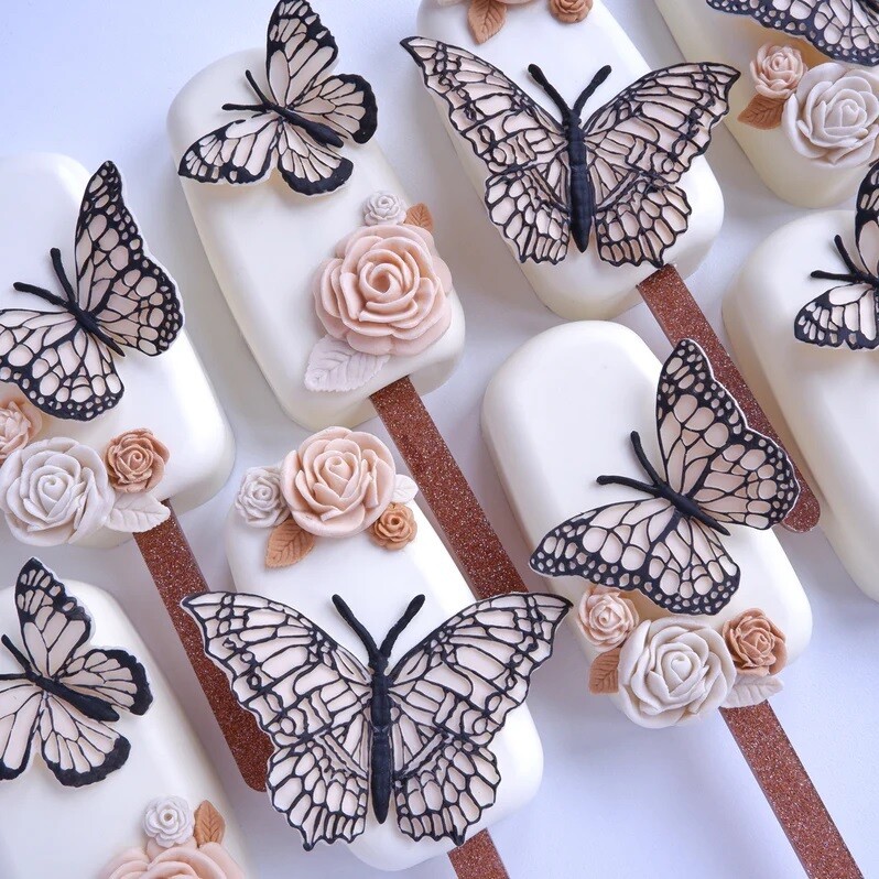 Katy Sue Silicone Mould -ELEGANT BUTTERFLIES - Καλούπι Σιλικόνης Πεταλούδες
