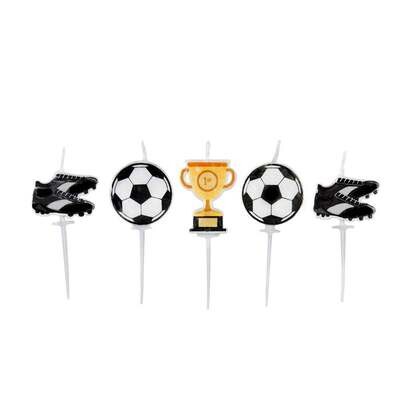 By AH -Shaped Candles -FOOTBALL PARTY - Κεράκια με θέμα το Ποδόσφαιρο 5τεμ