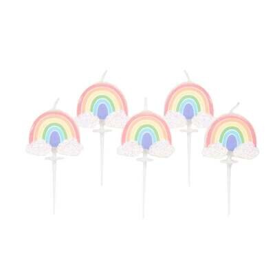 SALE!!! By AH -Shaped Candles -PASTEL RAINBOWS - Κεράκια Ουράνιο Τόξο σε παστέλ αποχρώσεις με γκλίτερ 5τεμ SALE!!! By AH -Shaped Candles -PASTEL RAINBOWS - Κεράκια Ουράνιο Τόξο σε παστέλ αποχρώσεις με γκλίτερ 5τεμ