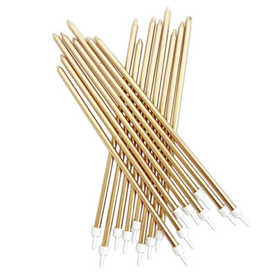 By AH -Candles -EXTRA TALL -GOLD -Κεράκια 18εκ σε Μεταλλικό Χρυσό 16 τεμ By AH -Candles -EXTRA TALL -GOLD -Κεράκια 18εκ σε Μεταλλικό Χρυσό 16 τεμ