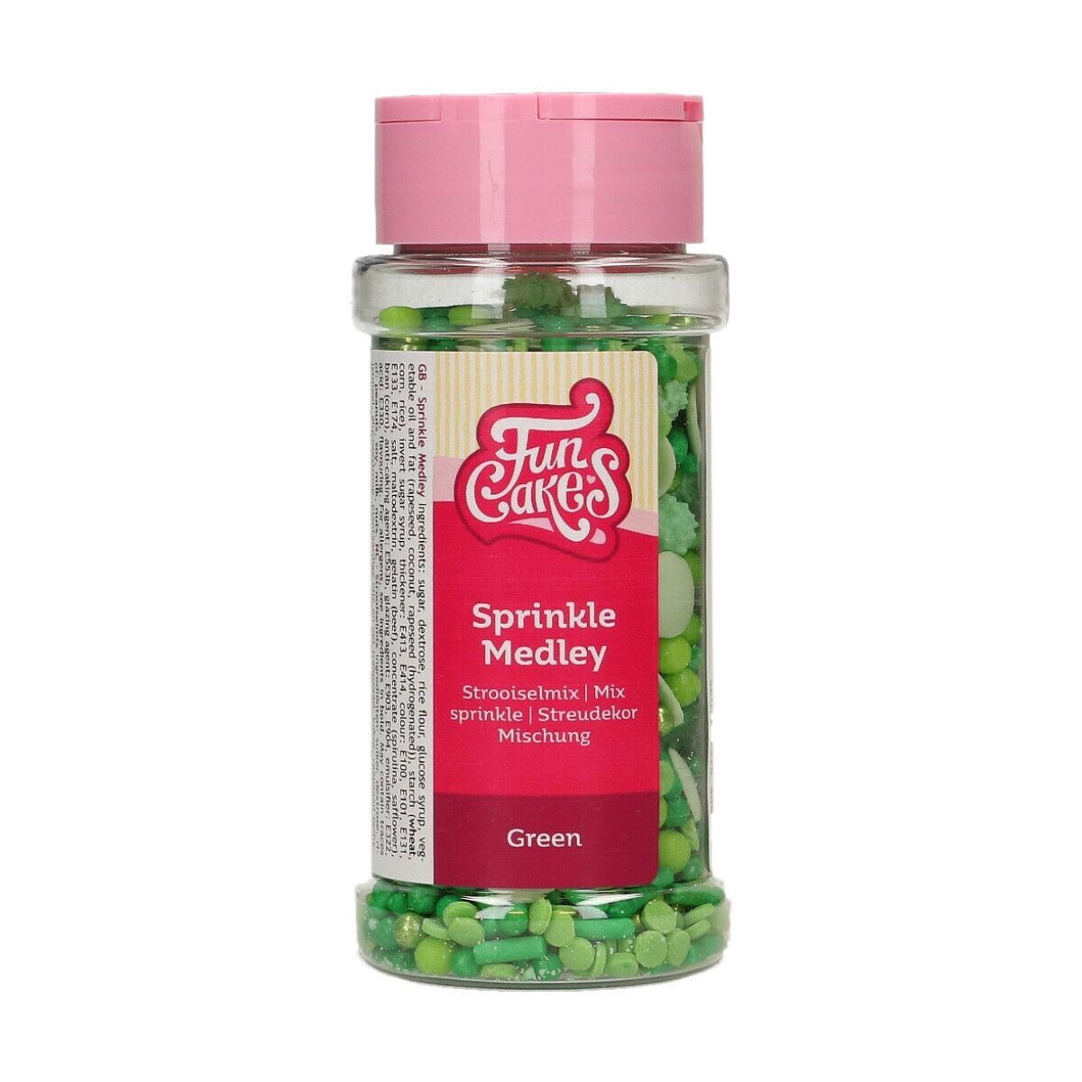 FunCakes Sprinkle Mix 65γρ -GREEN MEDLEY - Μείγμα  Ζαχαρωτών Σε πράσινες αποχρώσεις