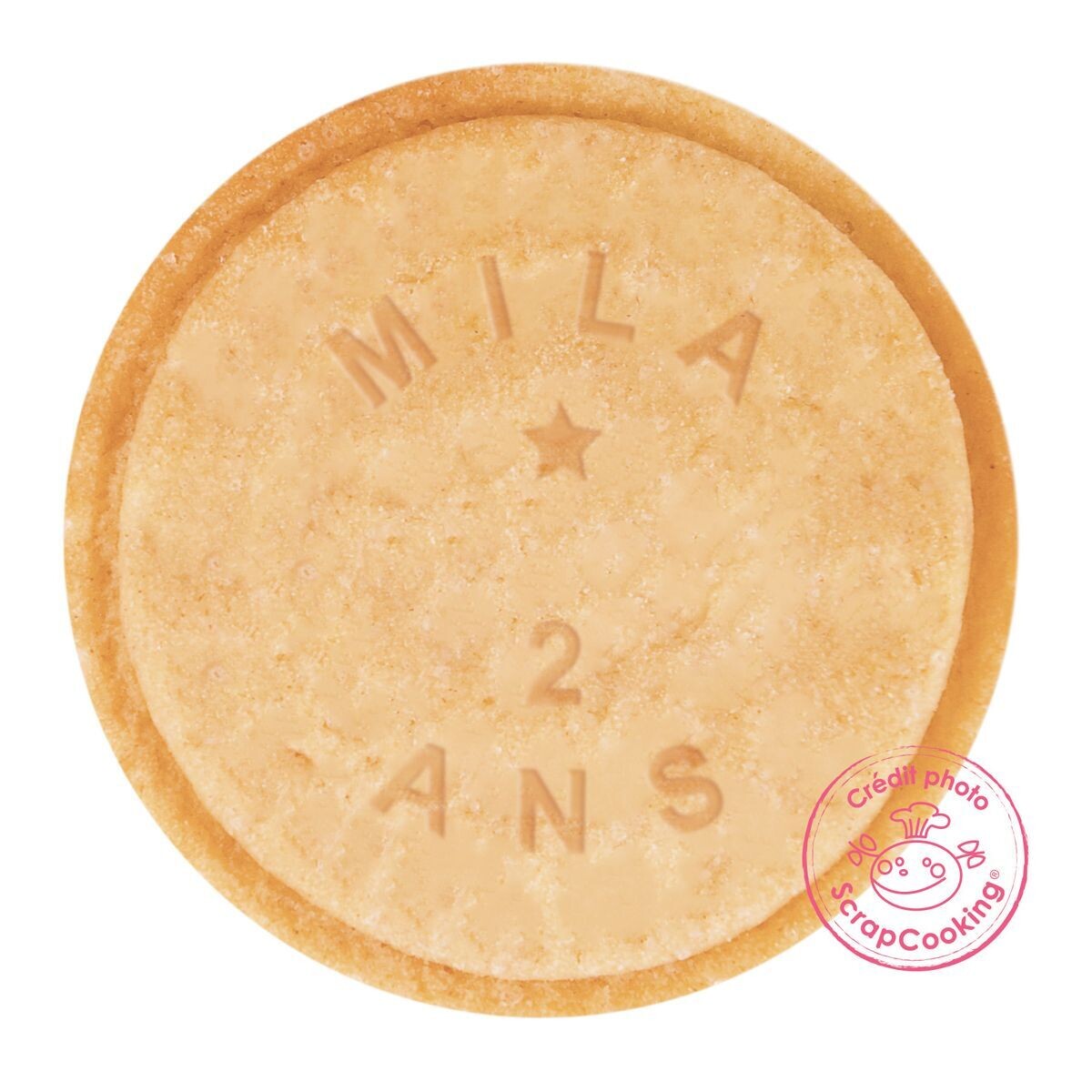 Scrapcooking Cookie Stamp with Customizable pad - Σφραγίδα για Μπισκότα με Προσωποποιημένο Μήνυμα