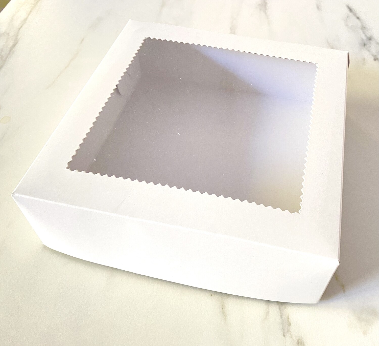 Box for Sweets WHITE 20x20x8εκ - Κουτί για Γλυκά Λευκό