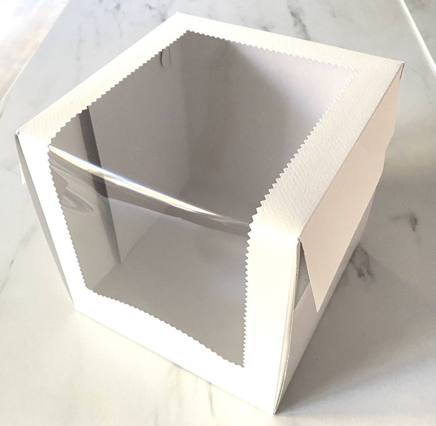 CUBED WINDOW BOX 20εκ -Κουτί κύβος για Μπισκοτόδεντρα &amp; Μπισκοτόσπιτο -