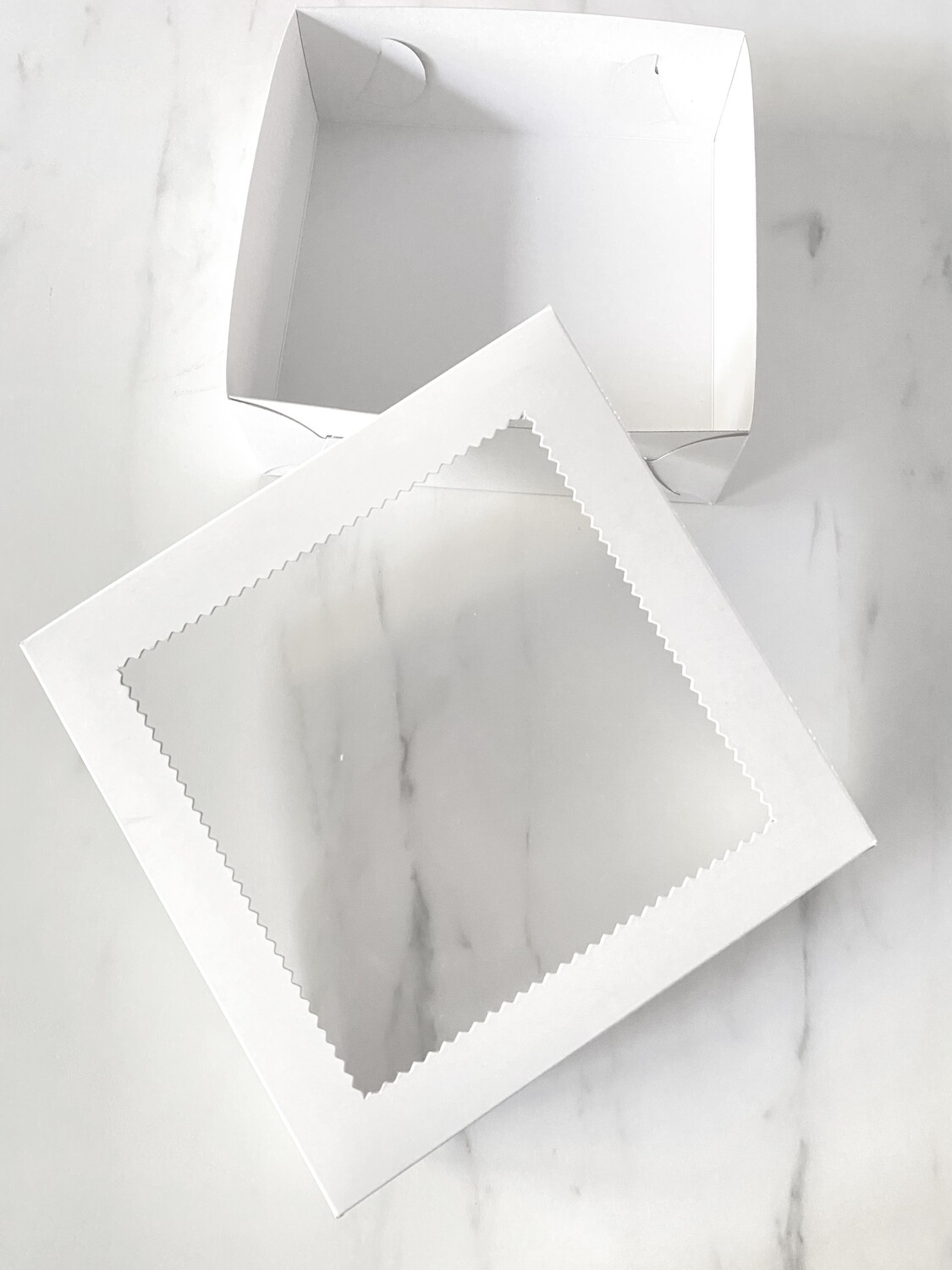 Box for Sweets WHITE 20x20x8εκ - Κουτί για Γλυκά Λευκό