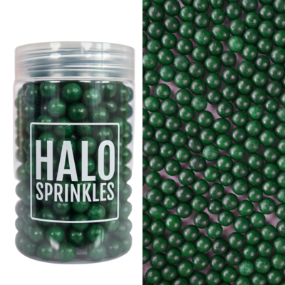 Halo Sprinkles -Sugar Pearls -LARGE -DARK GREEN 105γρ- Μείγμα Ζαχαρωτών Πέρλες Μεγάλες Πράσινες ∞∞∞