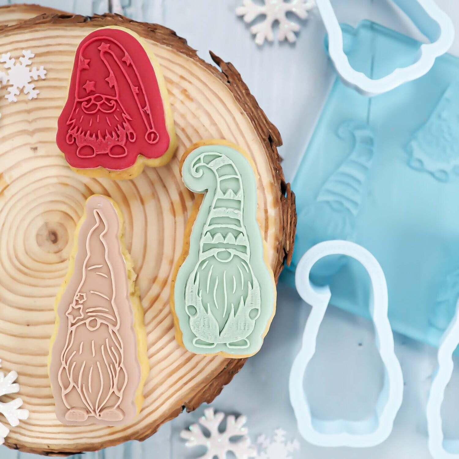 Sweet Stamp -OUTboss Stamp &#39;n Cut Mini -CHRISTMAS GNOMES - Κουπ Πατ και Μίνι Σφραγίδες Νάνοι