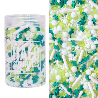 Halo Sprinkles MIX -CACTUS JACK 125γρ -Μείγμα Ζαχαρωτών σε Λευκές και Κίτρινες Αποχρώσεις με Κάκτους ∞∞∞