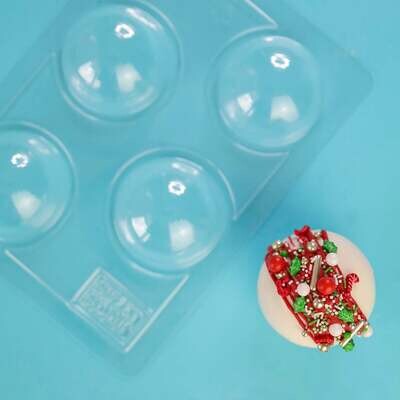 Sweet Stamp Cake Mould -CHOCOLATE BOMB - Πλαστικό καλούπι για σοκολατένιες Σφαίρες/Μπάλες 7εκ