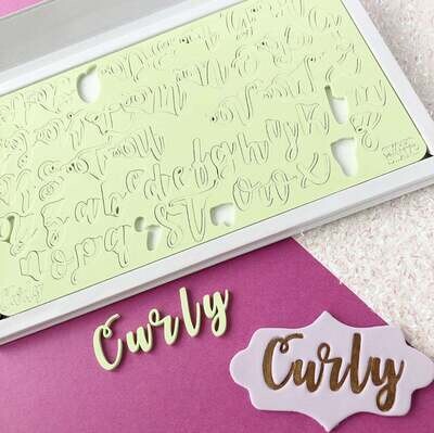 SALE!!! Sweet Stamp -Fonts -LARGE/MEDIUM -CURLY - Σφραγίδες Γράμματα Μεγάλο/Μεσαίο Μέγεθος