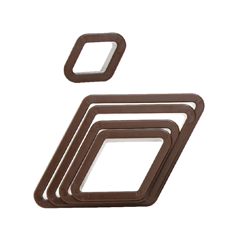 DECORA Cutters - RHOMBUS - Σετ 5 πλαστικά Κουπ πατ Ρόμβος