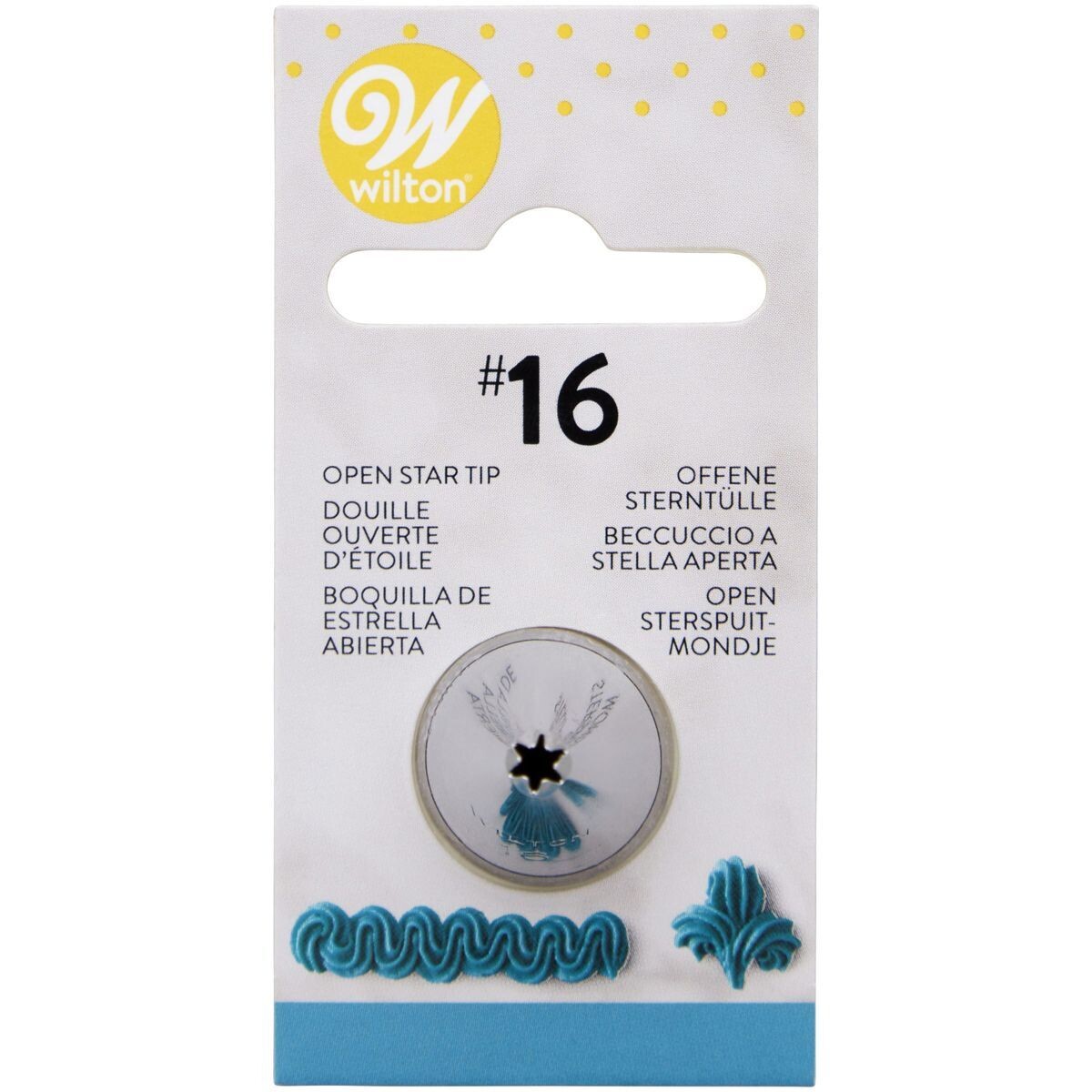 WILTON Nozzle -OPEN STAR No.16 - Μύτη Κορνέ Αστέρι