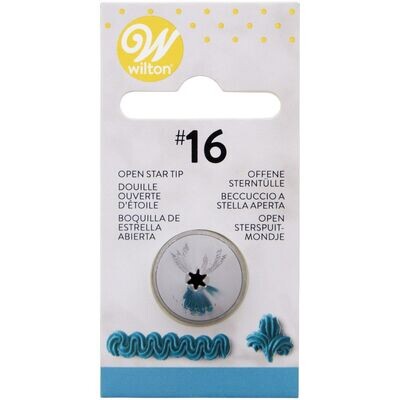 WILTON Nozzle -OPEN STAR No.16 - Μύτη Κορνέ Αστέρι