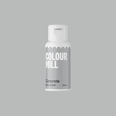 Colour Mill Oil Based Gel Colour - CONCRETE 20ml - Χρώμα Σοκολάτας σε Τζελ Ανοιχτό Γκρι