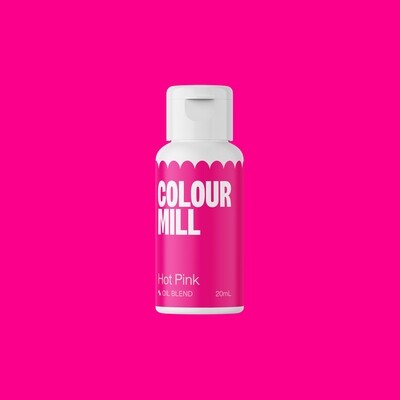 Colour Mill Oil Based Gel Colour - HOT PINK 20ml - Χρώμα Σοκολάτας σε Τζελ Φούξια