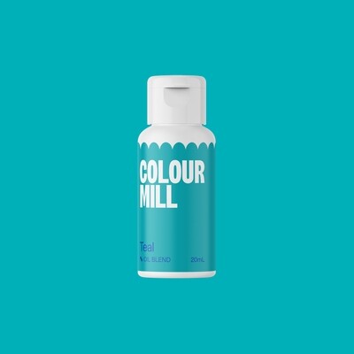 Colour Mill Oil Based Gel Colour - TEAL 20ml - Χρώμα Σοκολάτας σε Τζελ Τυρκουάζ