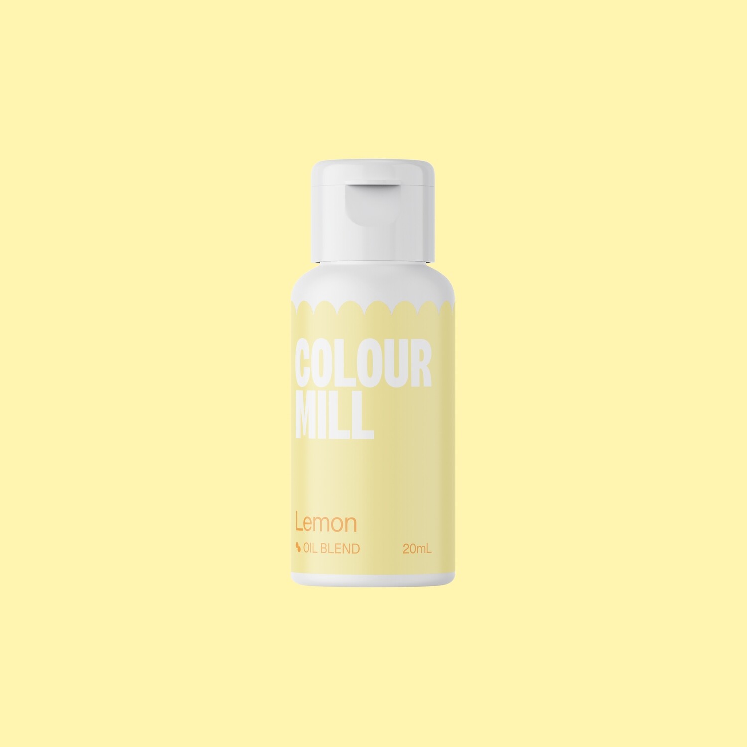Colour Mill Oil Based Gel Colour - LEMON 20ml - Χρώμα Σοκολάτας σε Τζελ Κίτρινο Λεμονί