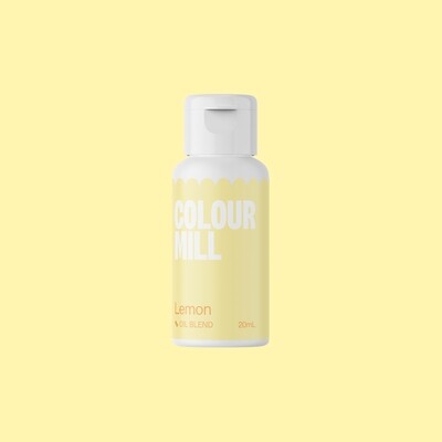 Colour Mill Oil Based Gel Colour - LEMON 20ml - Χρώμα Σοκολάτας σε Τζελ Κίτρινο Λεμονί