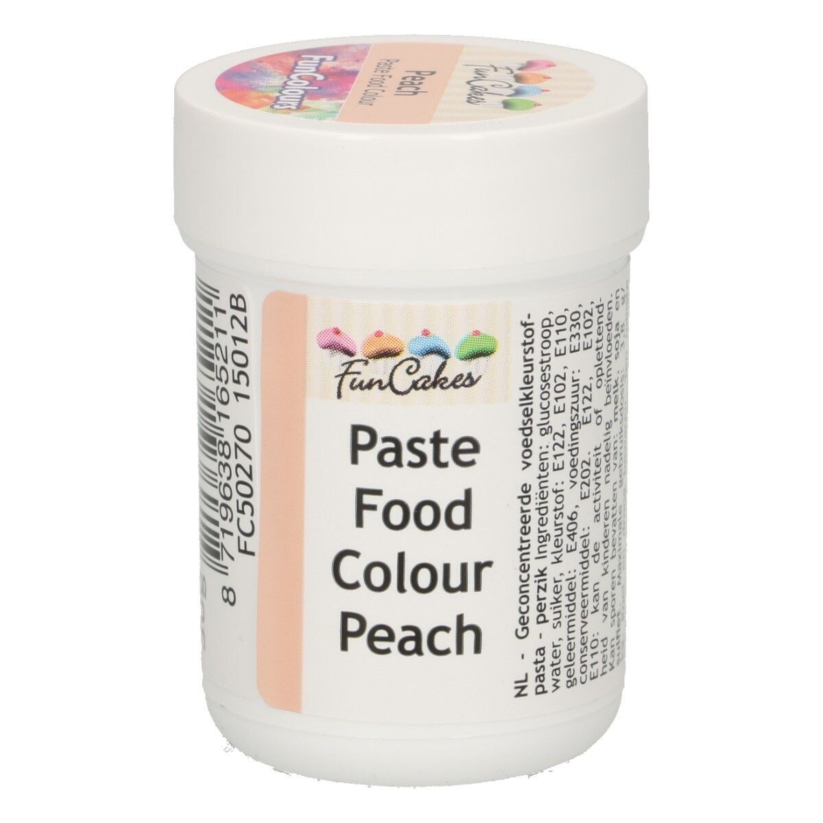 FunCakes FunColours PASTE -PEACH - Χρώμα σε Πάστα - Ροδακινί 30γρ