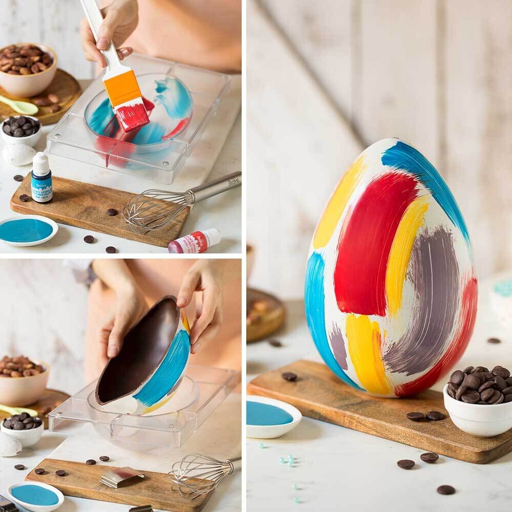 DECORA Egg Mould with Flat Base - Πλαστικό Καλούπι για Σοκολατένιο Αυγό ύψους 20εκ