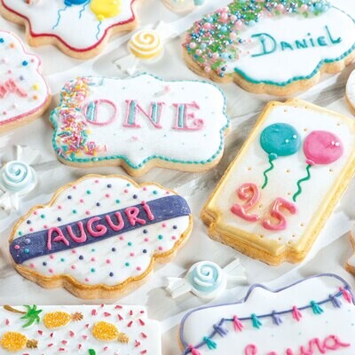 DECORA Cookie Cutters MINI FRAME/PLAQUE - Σετ 4τεμ Μίνι πλαστικά κουπ πατ Κορνίζες/πλάκες ∞∞∞