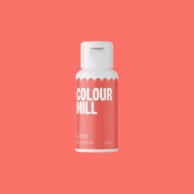 Colour Mill Oil Based Gel Colour - CORAL 20ml - Χρώμα Σοκολάτας σε Τζελ Κοραλί