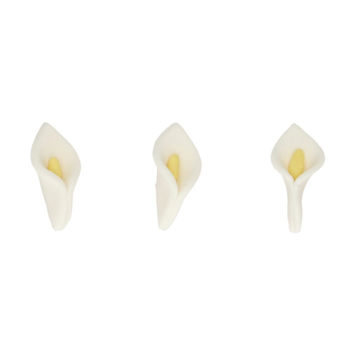 FunCakes Sugar Decorations White Calla 24τμχ - Βρώσιμα ζαχαρωτά λουλούδια Άσπρα Κρινάκια/Κάλλες