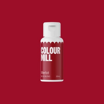 Colour Mill Oil Based Gel Colour - MERLOT 20ml - Χρώμα Σοκολάτας σε Τζελ Σκούρο Κόκκινο