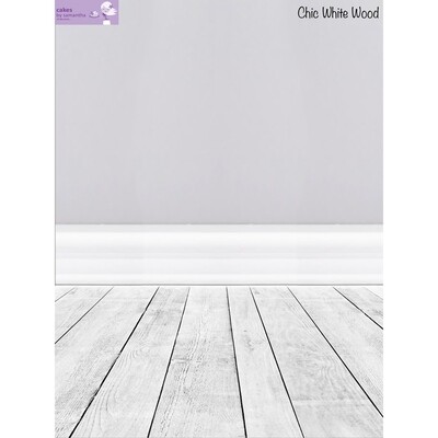 SweetDrops by Cakes By Samantha -Φόντο Φωτογραφίας -2 σε 1 CHIC WHITE  WOOD 90x120εκ