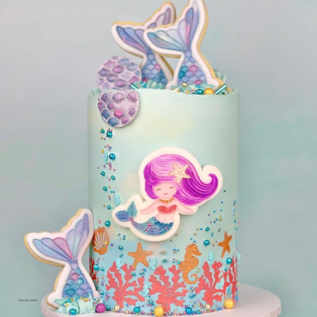 Sweet Stamp -OUTboss Stamp &#39;n Cut -MERMAID TAIL- Κουπ Πατ και Σφραγίδα Ουρά Γοργόνας