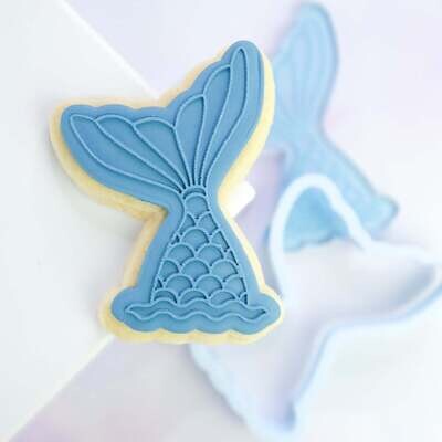 Sweet Stamp -OUTboss Stamp &#39;n Cut -MERMAID TAIL- Κουπ Πατ και Σφραγίδα Ουρά Γοργόνας