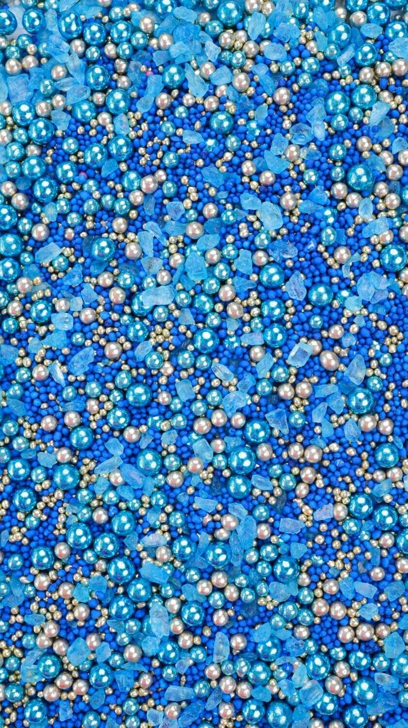 Halo Sprinkles MIX -NOOR 125γρ - Μείγμα Ζαχαρωτών σε Μπλε και Χρυσές Αποχρώσεις