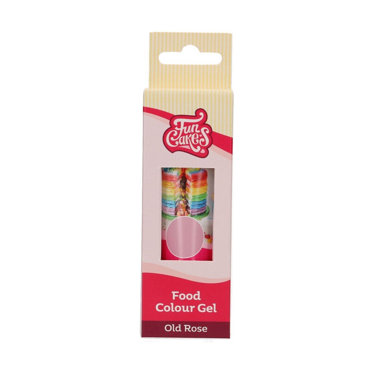 FunCakes FunColours GEL -OLD ROSE -Χρώμα Τζελ Ροζ Σκούρο - 30γρ
