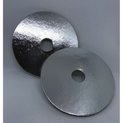 Cake Board with Hole - Σκληρός Στρογγυλός Δίσκος ΜΕ ΤΡΥΠΑ 17εκ Cake Board with Hole - Σκληρός Στρογγυλός Δίσκος ΜΕ ΤΡΥΠΑ 17εκ