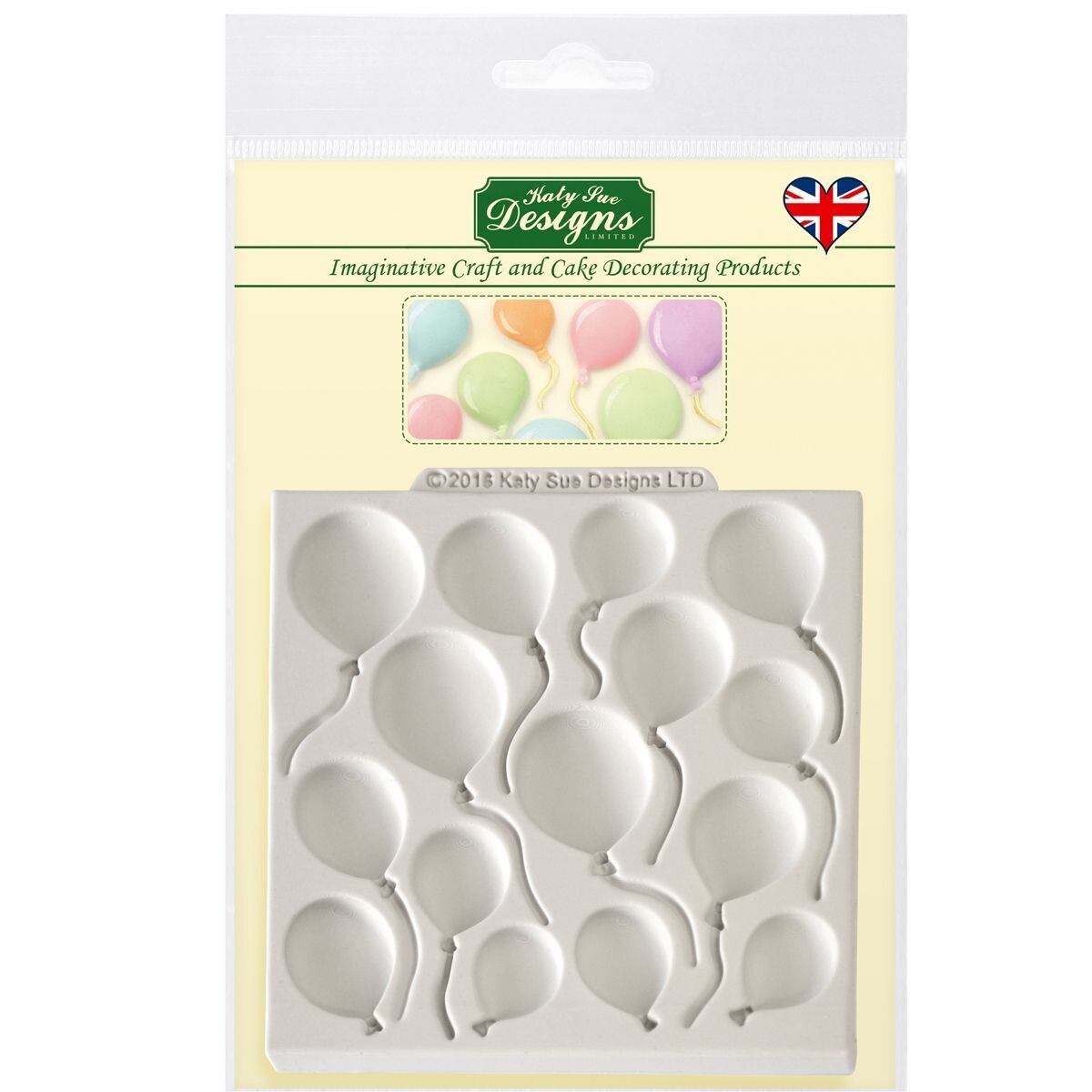 Katy Sue Silicone Mould -BALLOONS -Καλούπι Σιλικόνης Μπαλόνια