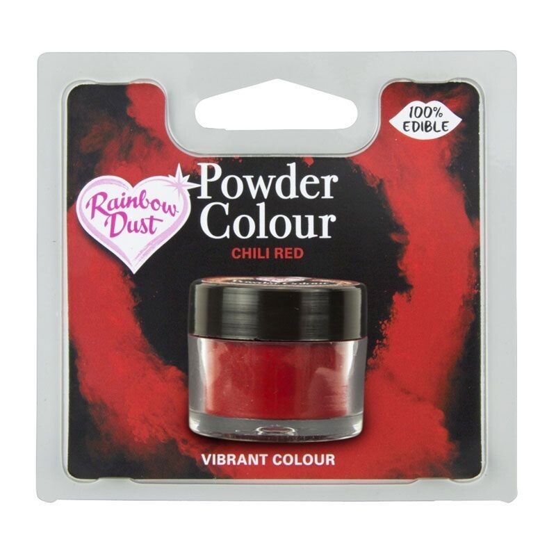 Rainbow Dust Edible Dust -Matt CHILLI RED -Βρώσιμη Σκόνη Ματ Κόκκινο Τσίλι