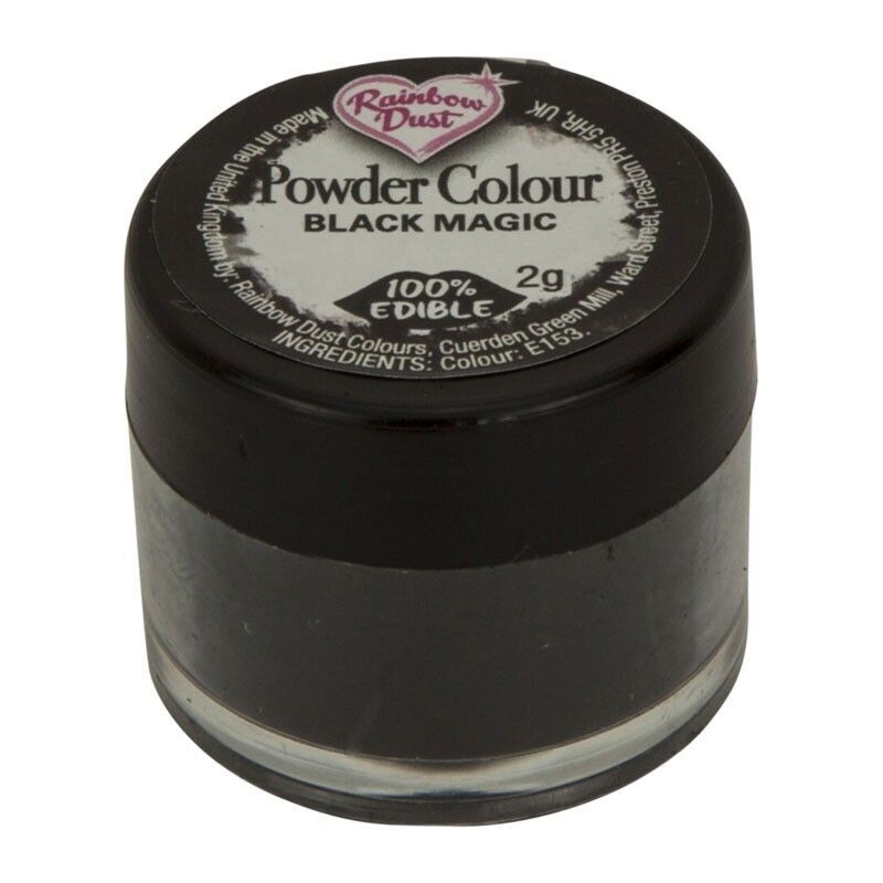 Rainbow Dust Edible Dust -Matt BLACK MAGIC -Βρώσιμη Σκόνη Ματ Μαύρο