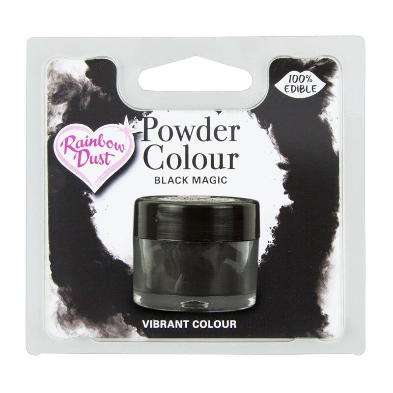 Rainbow Dust Edible Dust -Matt BLACK MAGIC -Βρώσιμη Σκόνη Ματ Μαύρο