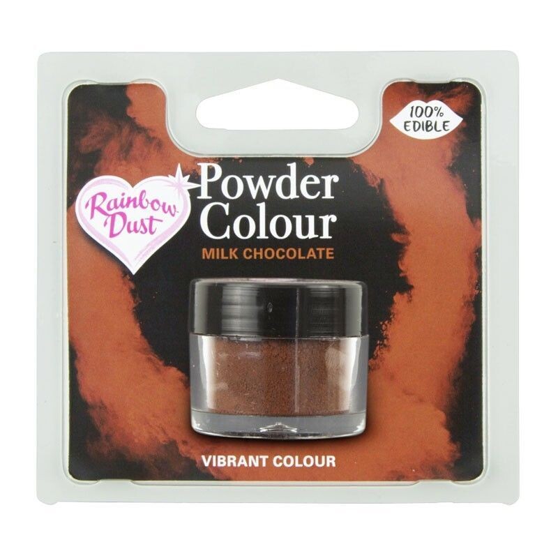 Rainbow Dust Edible Dust -Matt MILK CHOCOLATE -Βρώσιμη Σκόνη Ματ Χρώμα  Σοκολάτας Γάλακτος