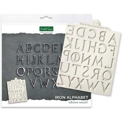 Katy Sue Silicone Mould -IRON ALPHABET- Καλούπι Σιλικόνης Αλφάβητο