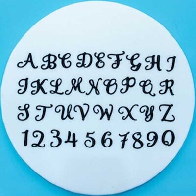 FMM Alphabet Tappit -SWIRLY UPPERCASE &amp; Numbers - Κουπ πατ Λατινικό Αλφάβητο Καλλιγραφικό -Μεγάλα Γράμματα &amp; Αριθμοί