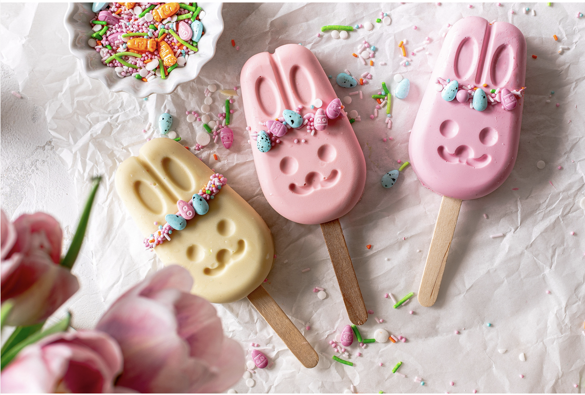 Happy Sprinkles Mould -BUNNY POPSICLES - Καλούπι σιλικόνης για Popsicles & Cakesicles Λαγουδάκι