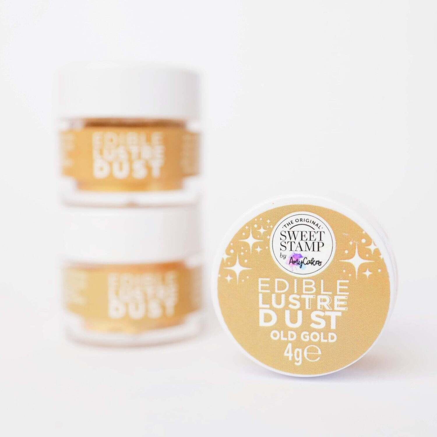 Sweet Stamp Edible Lustre Dust -OLD GOLD - Βρώσιμη σκόνη γυαλιστερή Χρυσή 4g