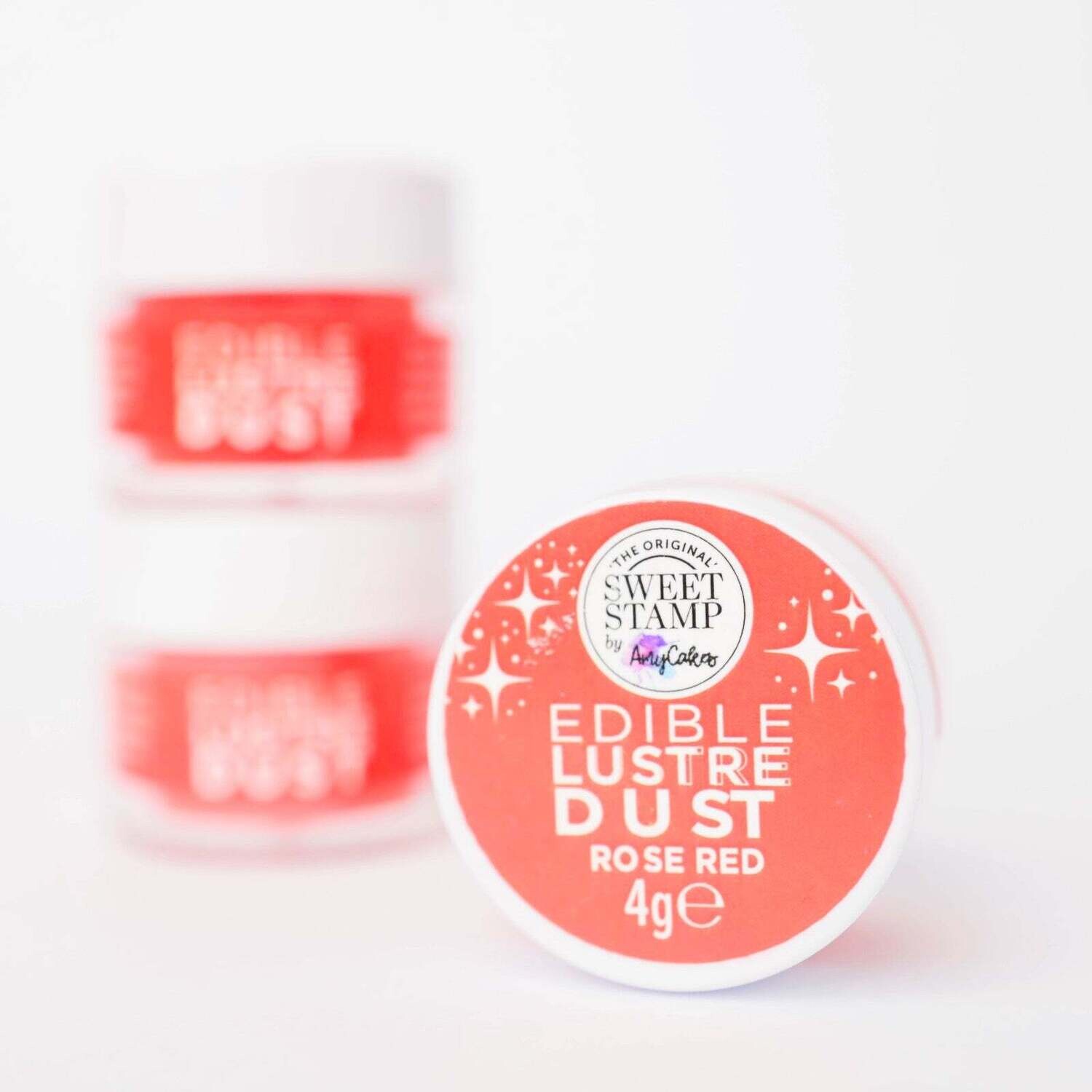 Sweet Stamp Edible Lustre Dust -ROSE RED - Βρώσιμη σκόνη γυαλιστερή  Κόκκινη 4g
