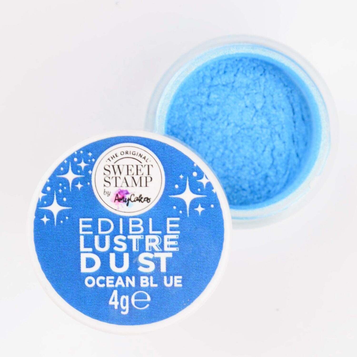 Sweet Stamp Edible Lustre Dust -OCEAN BLUE - Βρώσιμη σκόνη γυαλιστερή Μπλε 4g