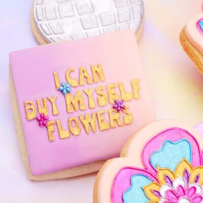 Sweet Stamp -Embosser -I CAN BUY MYSELF FLOWERS - Σφραγίδα