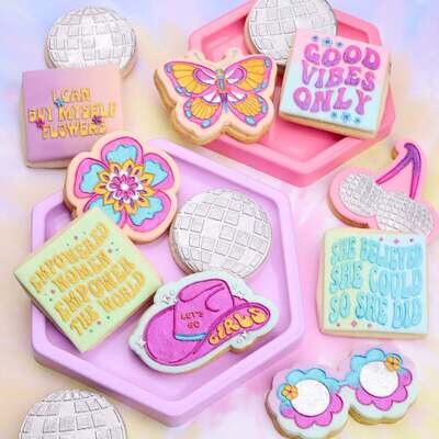 SALE!!!! Sweet Stamp -Embosser -I CAN BUY MYSELF FLOWERS - Σφραγίδα