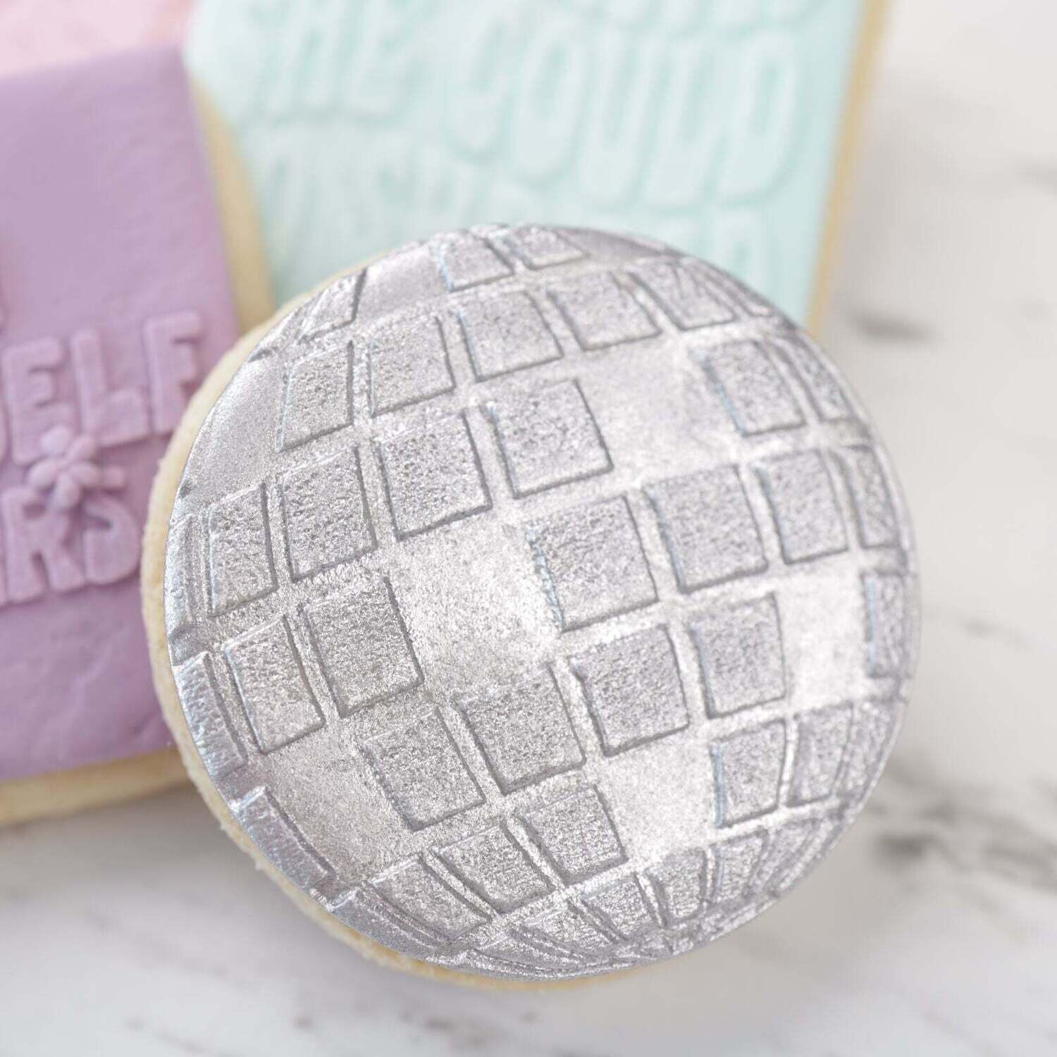 Sweet Stamp -Embosser -GROOVY GLITTER BALL - Σφραγίδα Μπάλα Ντίσκο