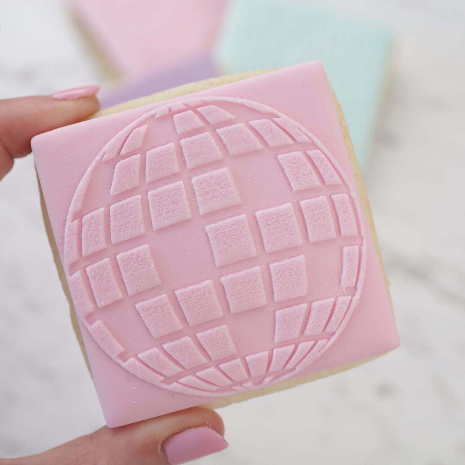 Sweet Stamp -Embosser -GROOVY GLITTER BALL - Σφραγίδα Μπάλα Ντίσκο