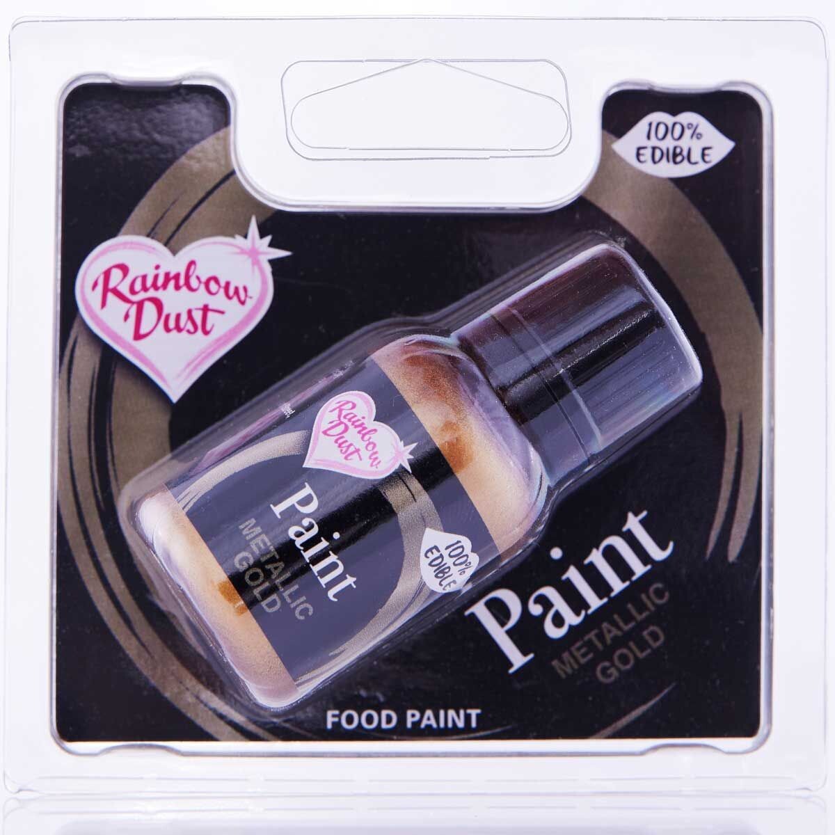 Rainbow Dust Metallic Paint -GOLD 24g - Μεταλλικό Βρώσιμο χρώμα ζωγραφικής  Χρυσό